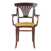 Thonet Armchair No. 221 with bronze decoration, circa 1900 - new caning -