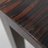 1930s Funkcionalist Beech Stool in Macassar Veneer, Czechoalsovakia