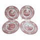 Set of 4 Wedgwood Georgia Historical Plates Mulberry England vintage
