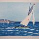 René Ligeron: Regatta on the Atlantic, signed original engraving.