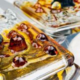 Mid-century Murano wall lamps by Mazzega, Italy 1970, set of 2