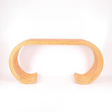 Natural rattan console