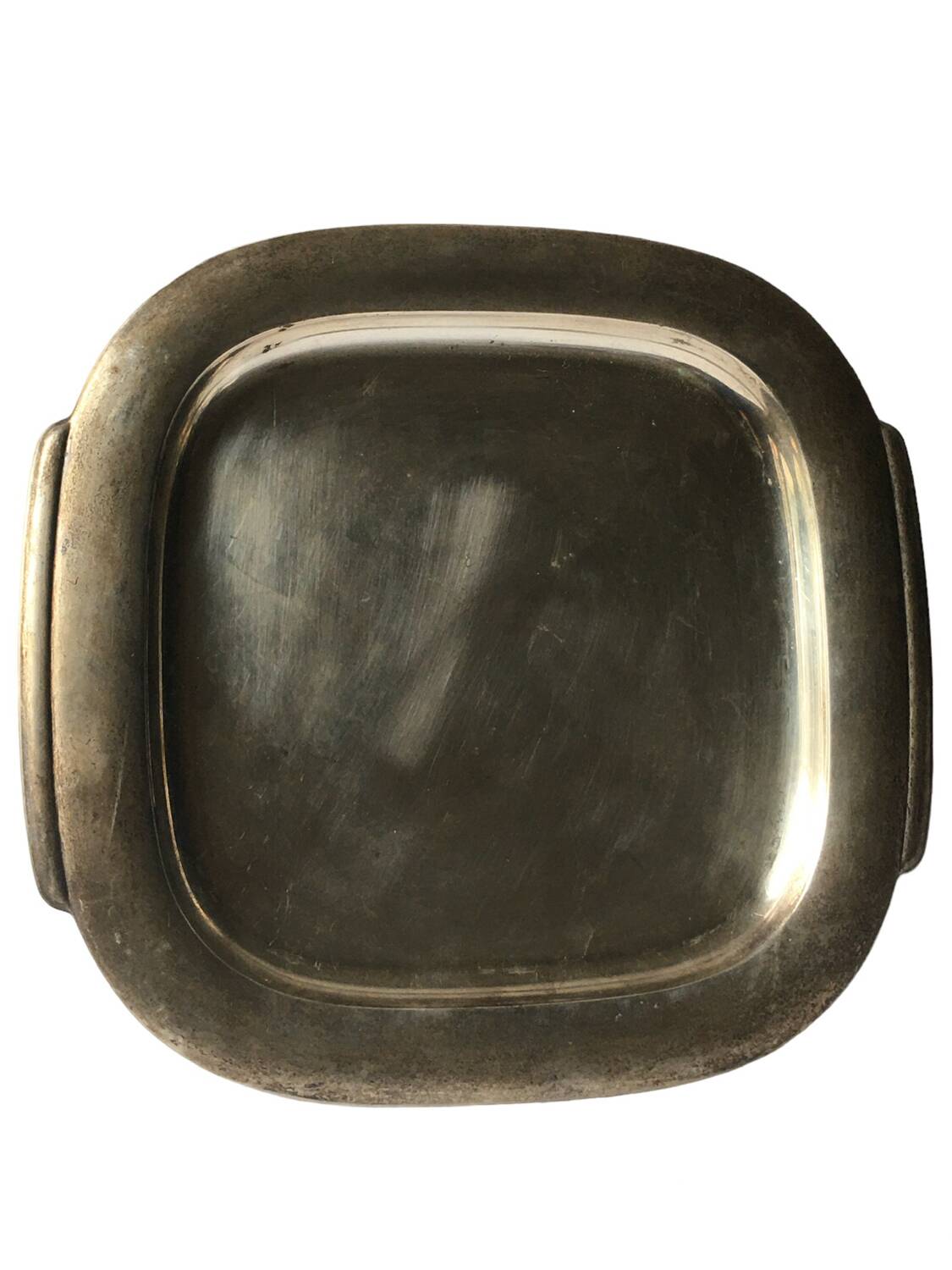 Art Deco silver metal tray