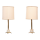 Two Classic Colum Table Lamps, 1960s, France