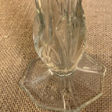 Old glass vase with open neck style 40s