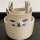 Series of 4 ceramic cat ramekins