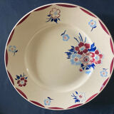 Plat creux à fleurs vintage
