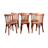 Set 6 chairs bistro Luterma 40s