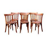 Set 6 chairs bistro Luterma 40s