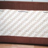 Steiner velvet chocolate sofa, 70s