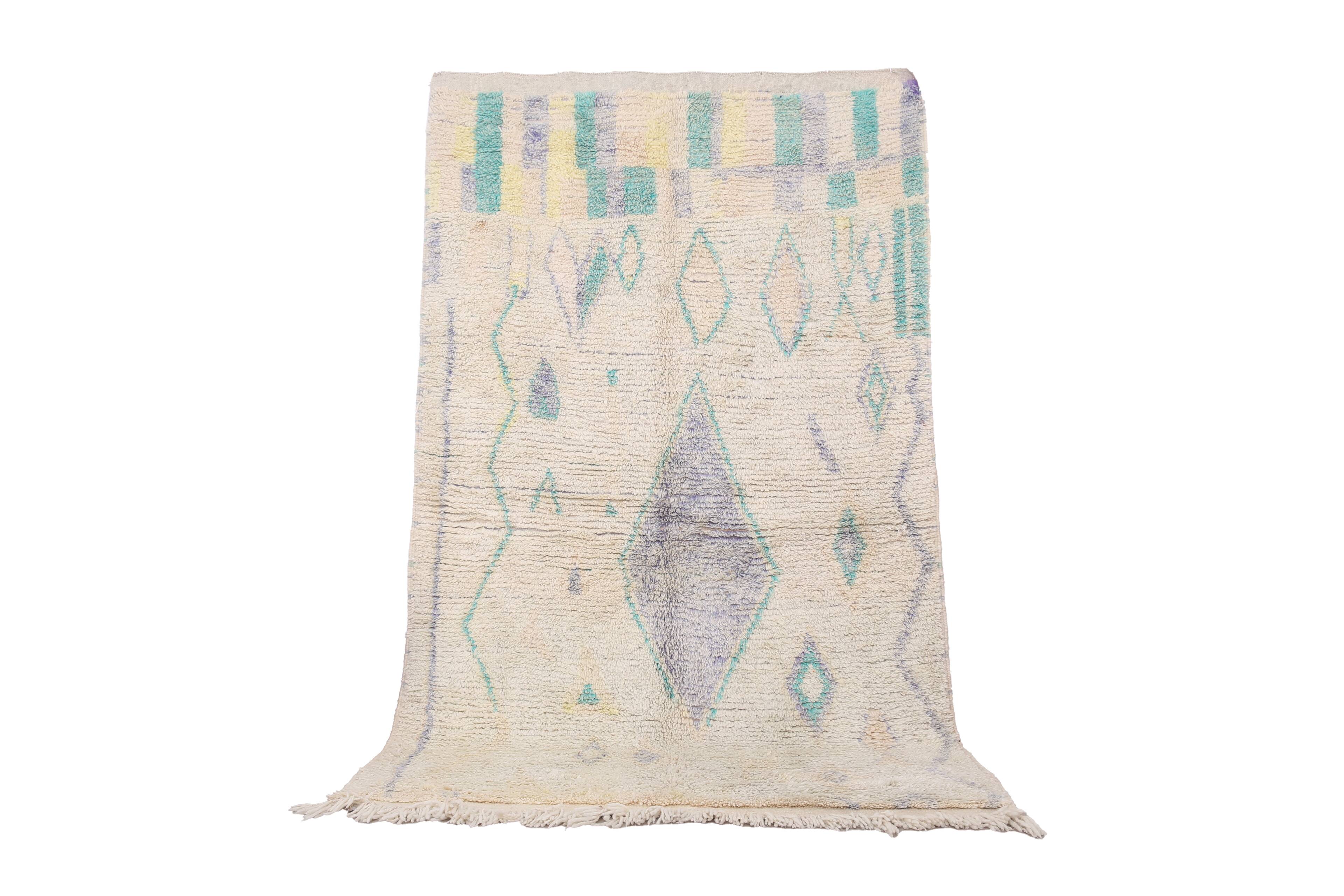 Vintage Boujaad Rug 162 x 271 cm - Berber Wool Rug - Handmade Moroccan rug