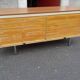 Enfilade strafor brun clair a rideaux buffet bas