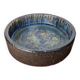 Large studio pottery bowl in modern mid-century Danish style by Bangholm, 1960s.