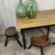 Lot de 6 tabourets brutalistes