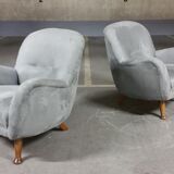 EGG Sadois Teddy club armhair by Berga Mobler, 1940