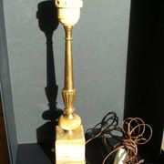 Pied de lampe colonne vintage / onyx