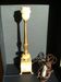 Vintage column lamp base / onyx