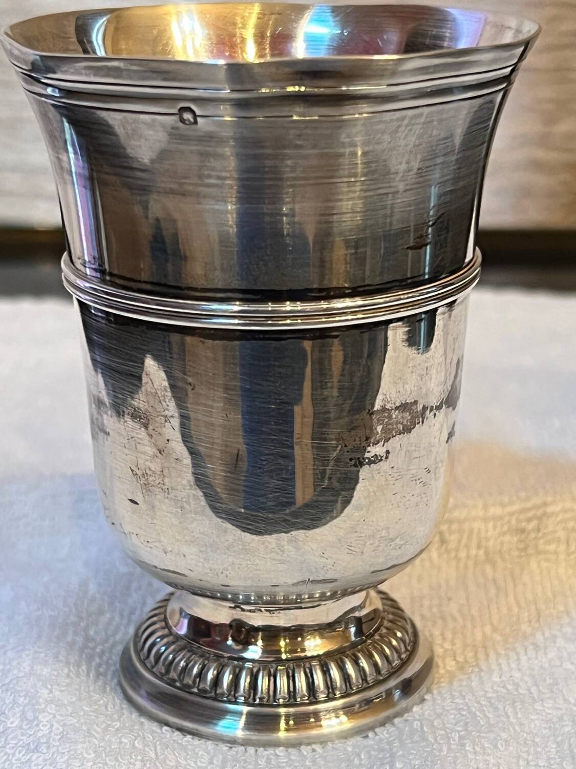 Solid silver cup