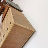 Commode rotin et bambou Dal Vera circa 1960