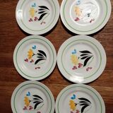 Assiettes Digoin Sarreguemines Rigny