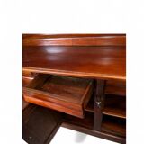 Large elegant English mahogany buffet - 19th century