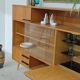 Buffet Vaisselier en bois blond Libena , ex Tchécoslovaquie 1970