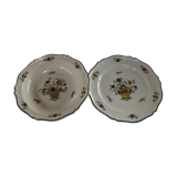 2 dishes of Service Saint-Amand Vieux Delft