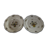 2 dishes of Service Saint-Amand Vieux Delft