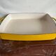 Yellow enamelled Dansk baking dish