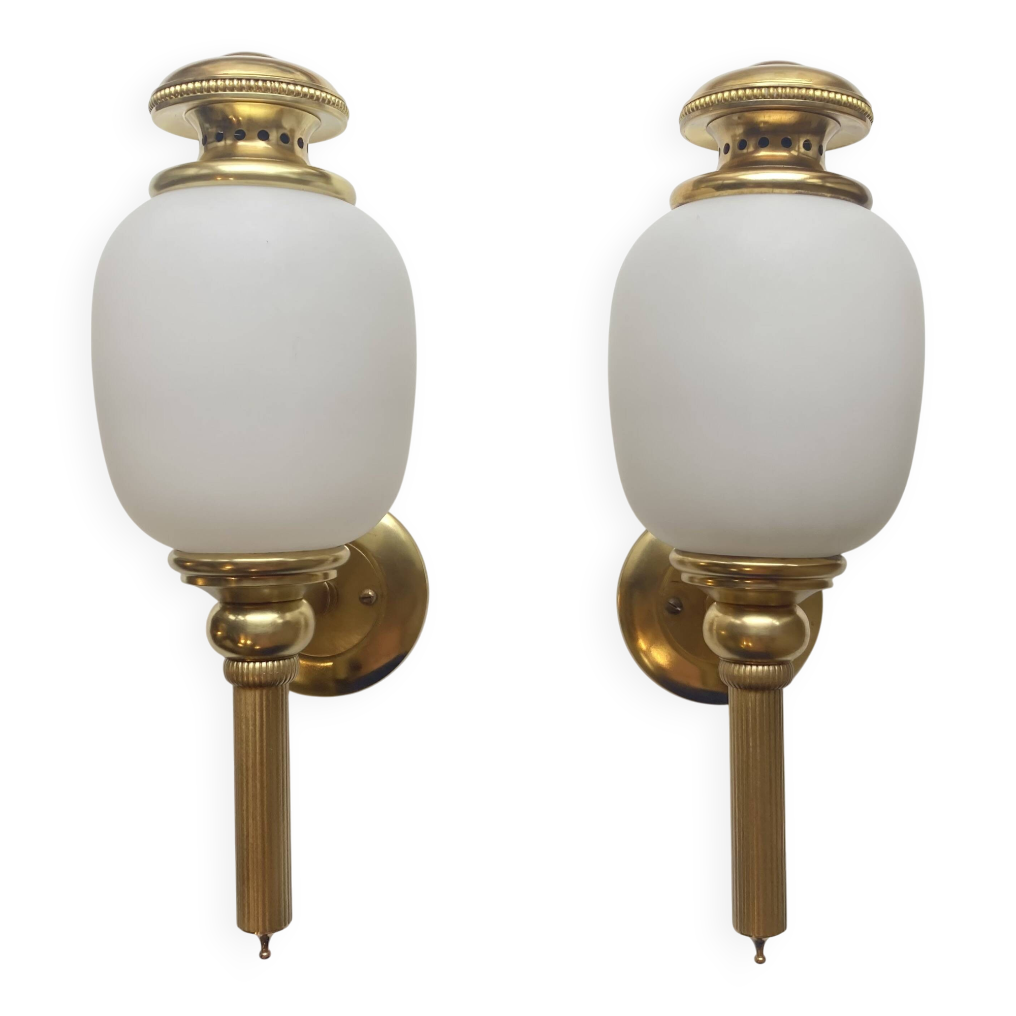 Set of two Sciolari wall lights.