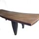 Senoufo vintage slim coffee table l: 110cm – handmade solid wood bench