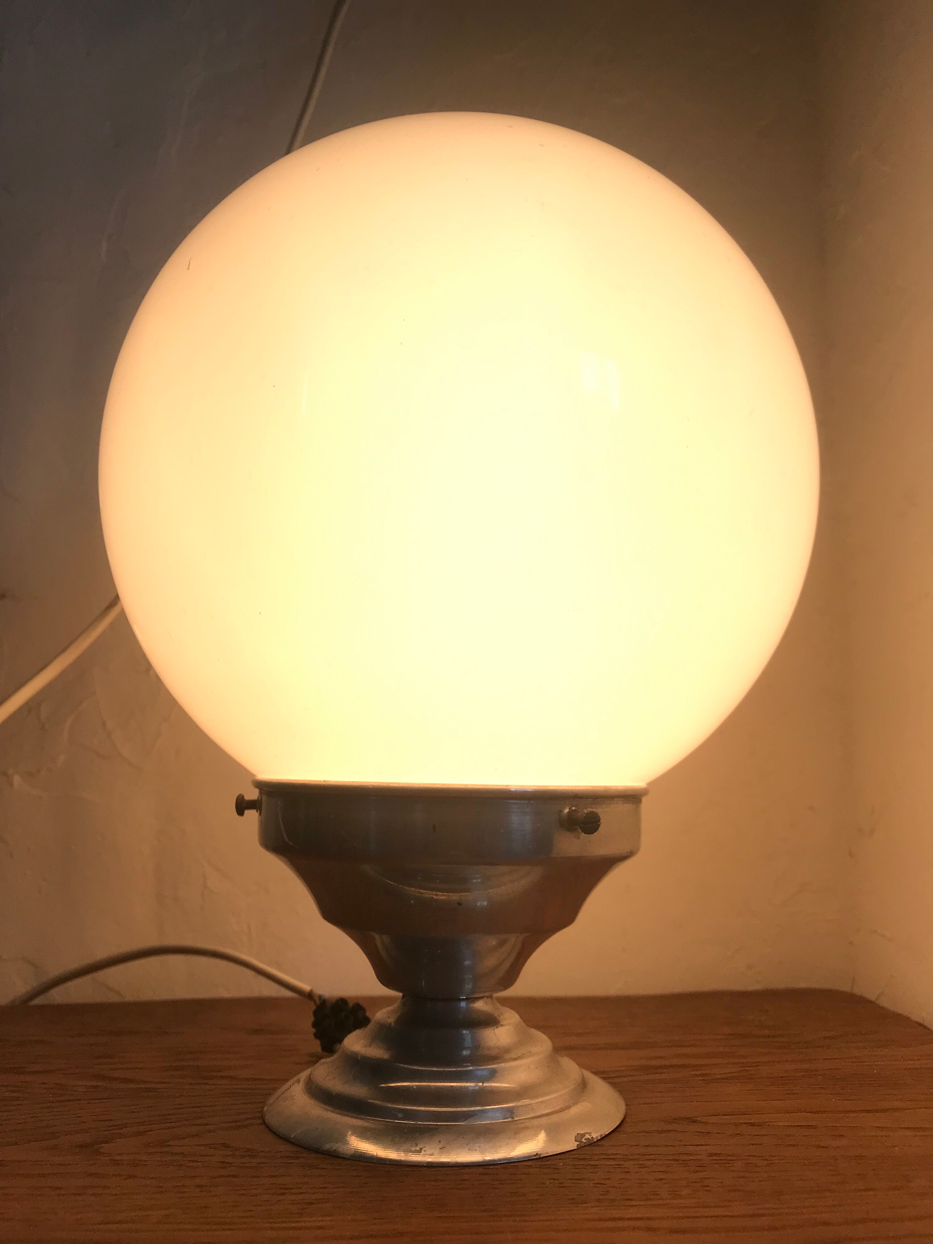 Art Deco opaline ceiling light