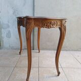walnut table Louis XV Rocaille style