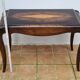 Vintage coffee table in marquetry wood, Louis XV style, 70 x 34 x 52 cm