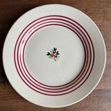 Plat rond plat terre de fer Gien