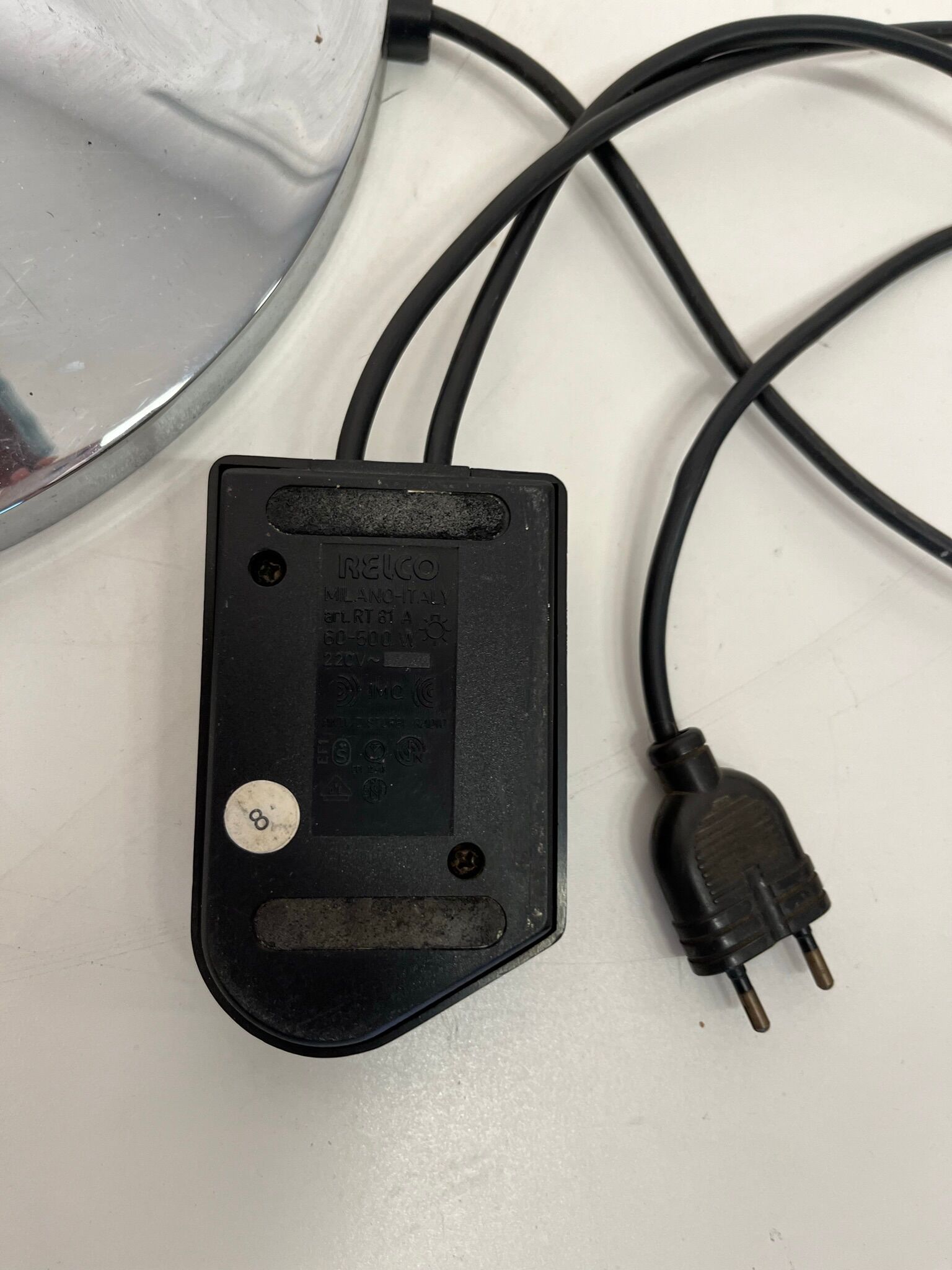 Vintage chrome floor lamp