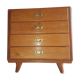 Commode 4 tiroirs 1960 pied compas