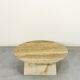 1970s Italian Travertine Minimalist Geometric Coffee Table. Modern/Midcentu