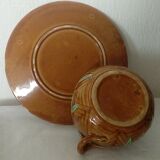 Dejeuner en barbotine tasse a chocolat onnaing sarreguemines