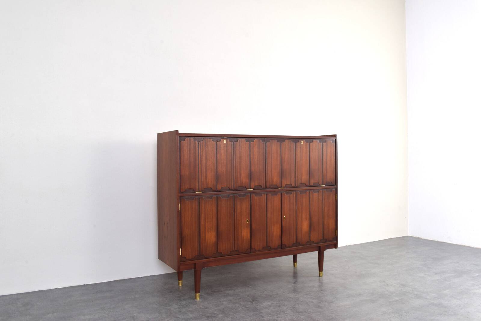 Mid-Century Norwegian Teak Highboard, 1960s.