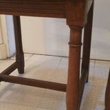 Lot de 2 chaises bois massif tête de lion