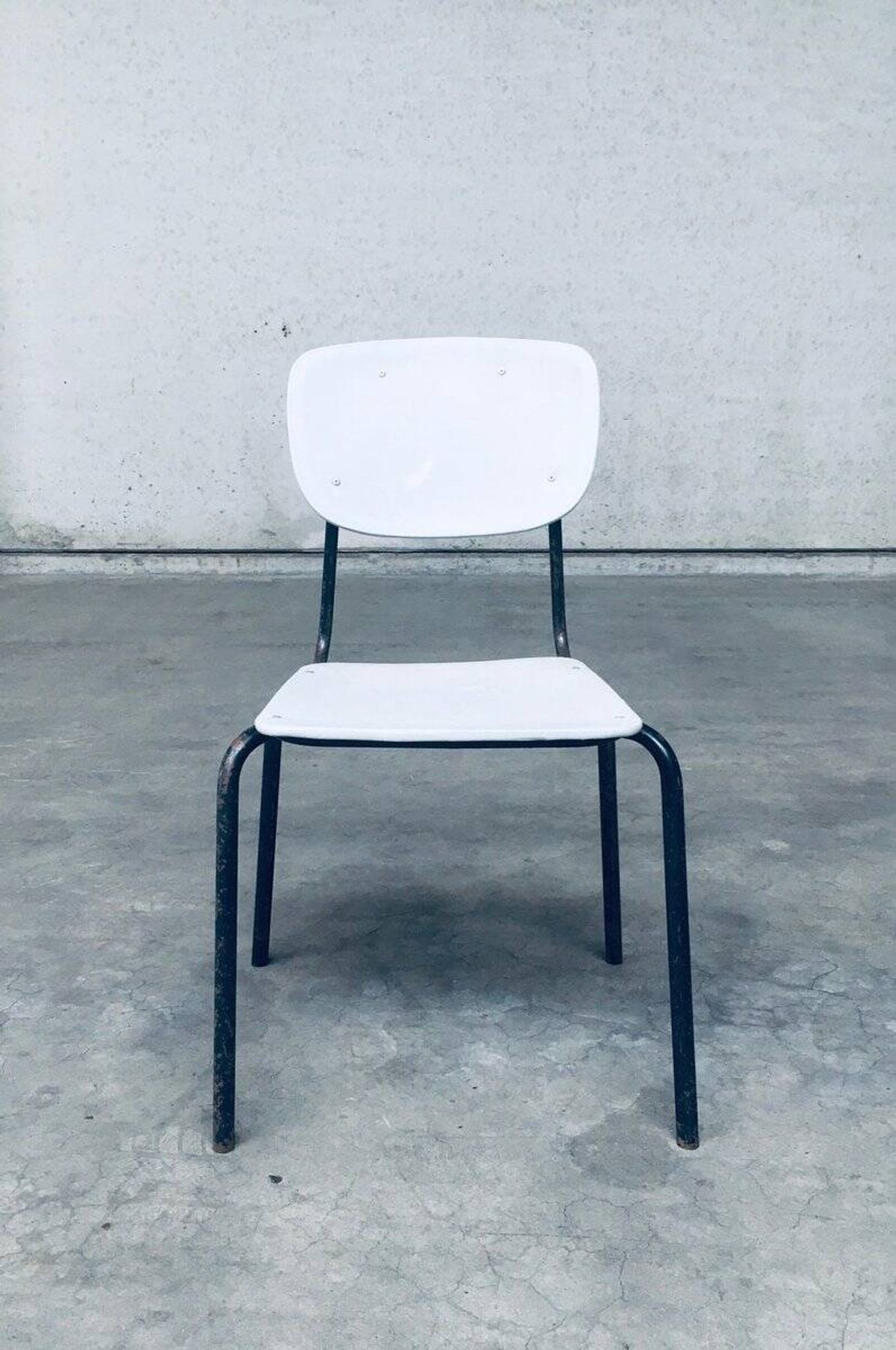 Industrial Dutch Stacking Chairs, 1960s, Set of 10