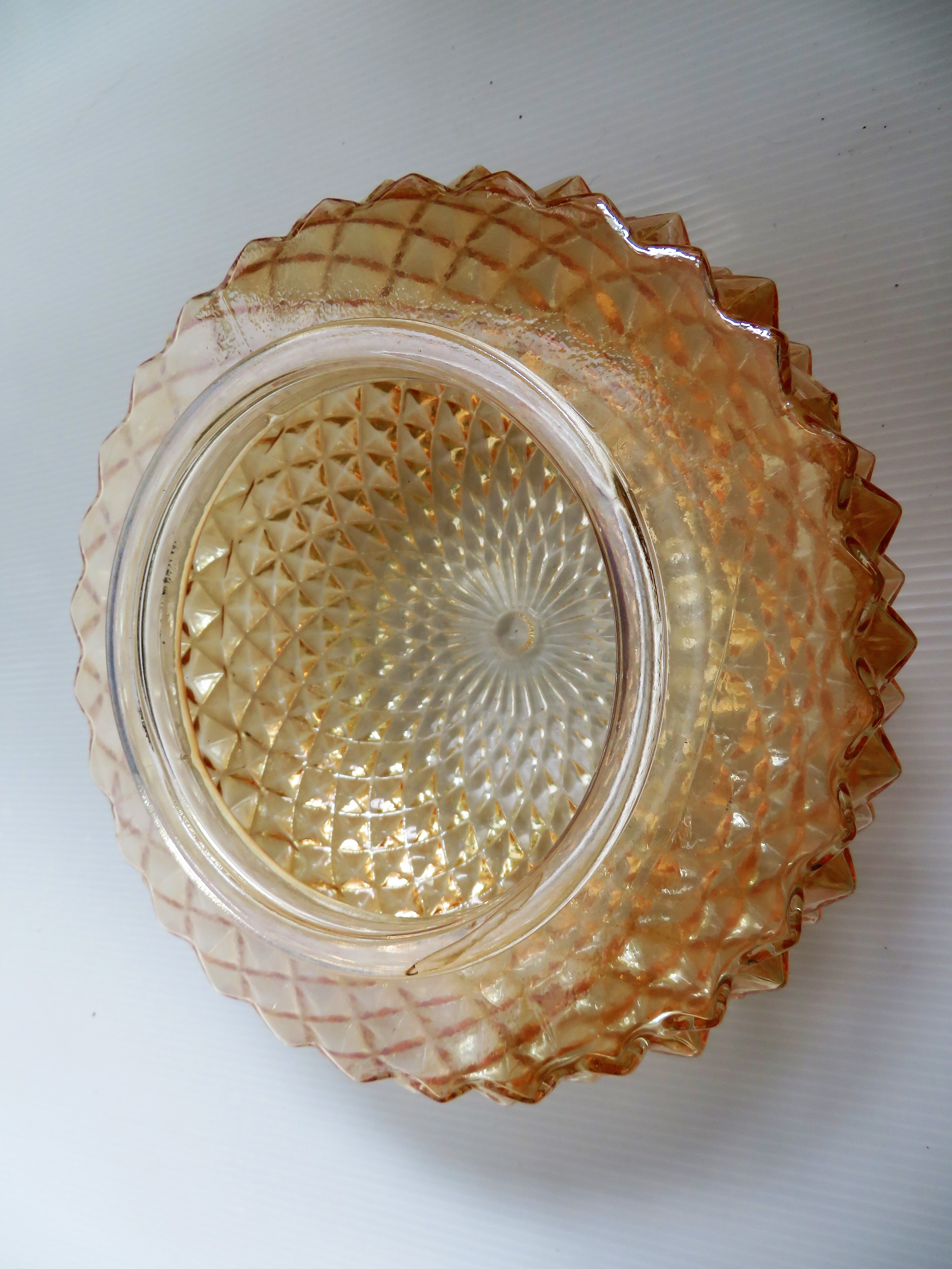 Amber vintage ceiling lamp