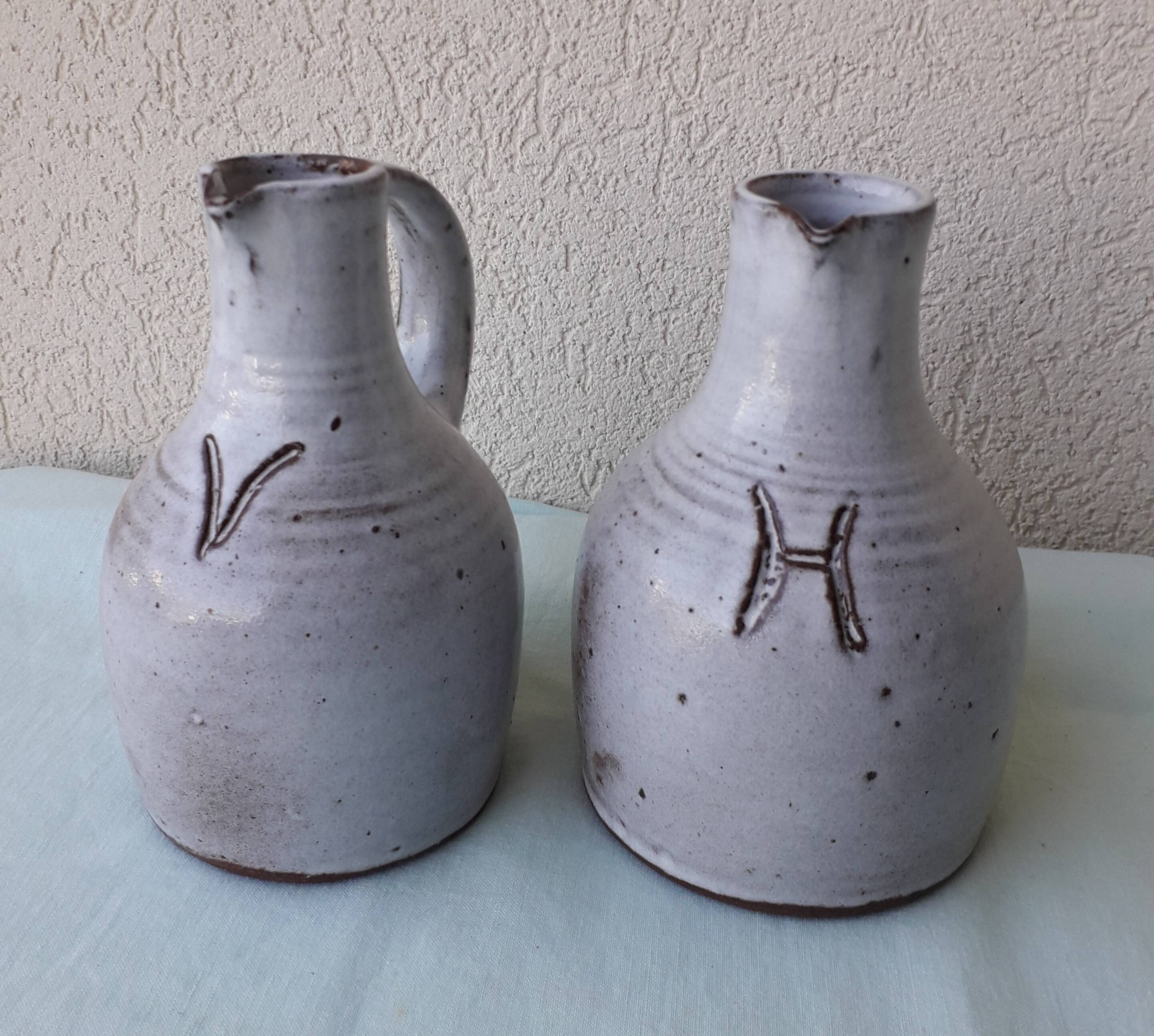 Huilier vinaigre en grès Pierlot