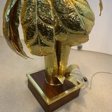 Brass Palm Tree Floor Lamp 1970s Hollywood Regency Vintage Maison Jansen