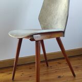 Set of 4 BAUMANN chairs from the 60s (model 840, Max Bill)