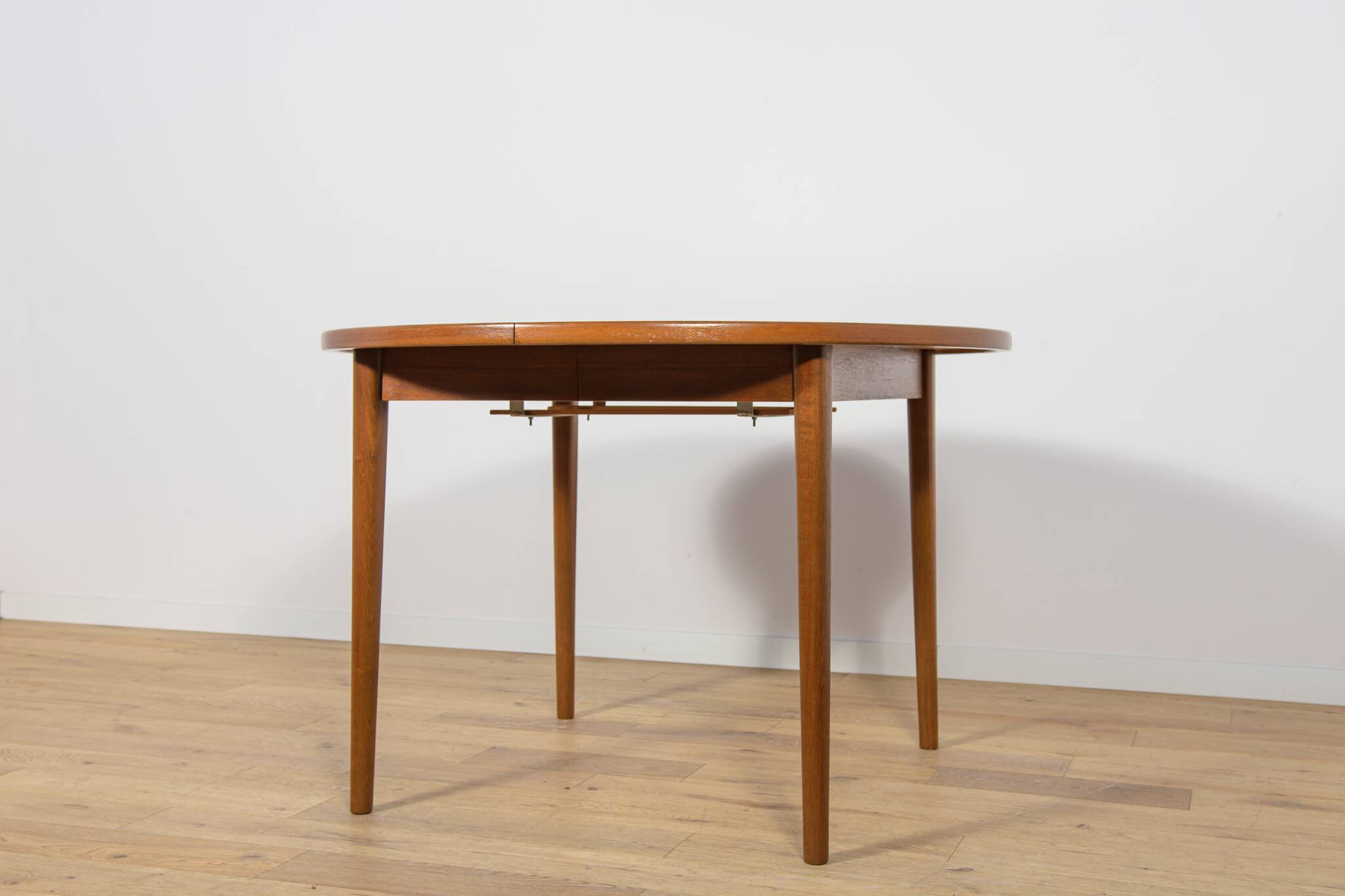 Mid-Century Round Teak Dining Table by Nils Jonsson for Hugo Troeds, Sweden