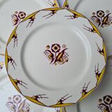 Boch La Louvière 7 assiettes plates