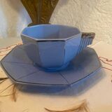 Large Art Deco mug stamped Longwy