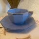 Large Art Deco mug stamped Longwy